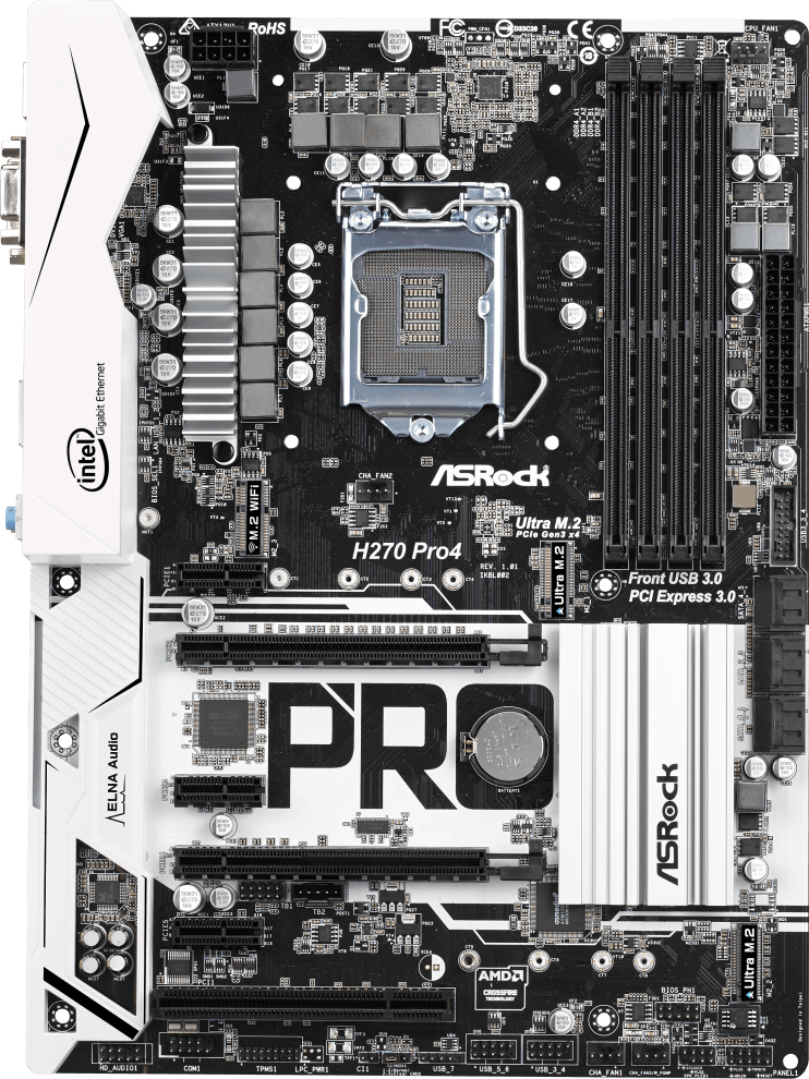 Asrock H270 Pro4 - Motherboard Specifications On MotherboardDB